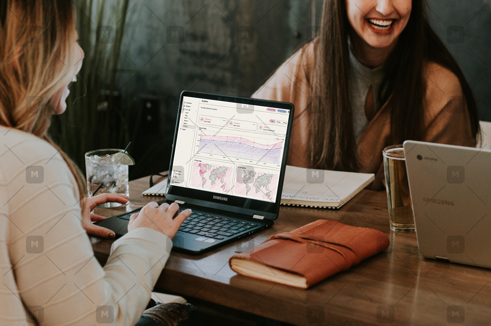 swer on phone with coffee